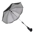 thumbnail image 4 of Sombrilla universal para cochecito de bebé de 14 pulgadas con protección UV, ajustable, color negro (pegamento plateado), 4 of 14