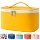 thumbnail image 1 of Makeup Purse Bag Travel Organizer Bag Gifts for Girls Women PU Leather Washable Waterproof Yellow, 1 of 5
