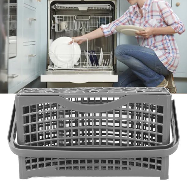 Cesta De Repuesto Para Cubiertos De Lavavajillas, Cesta De Cubiertos Para Lavavajillas Fácil De Instalar PP Universal Para Accesorios