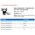 thumbnail image 2 of Radio Installation Kit - Compatible with 2017 Ford F-250 Super Duty, 2 of 2