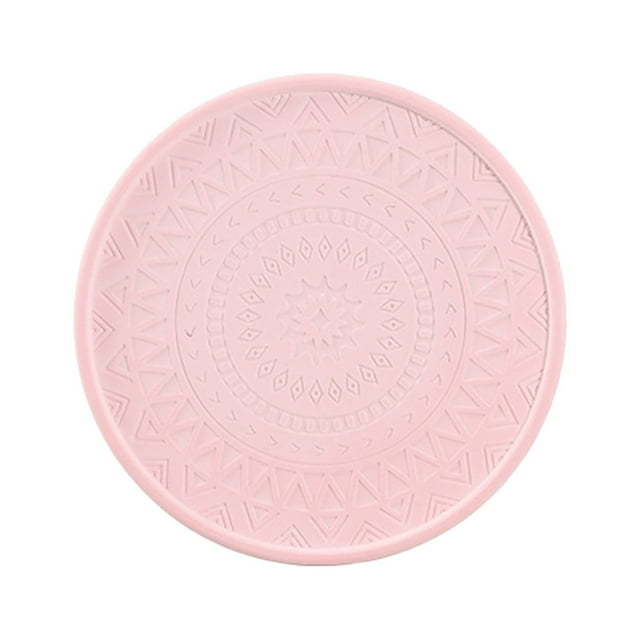 Rubber Drink Set Silicone Rainbow For Kids Coffee Table Desk Oval Shape Deep Tray Pot Holder Trivet