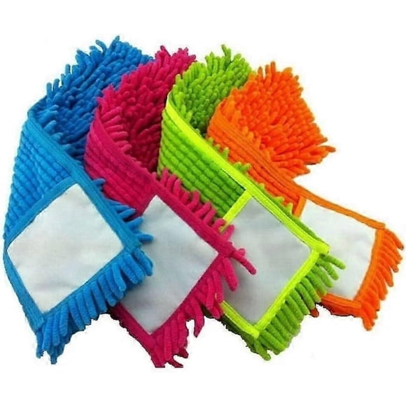 4pcs Microfibre Mop Refill Replacement Heads Dust Floor Cloth Cleaning