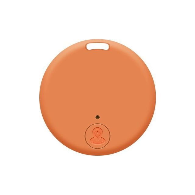 Mini Chien GPS Bluetooth 5.0 Tracker Anti-Perdu Dispositif Rond Anti-Perdu Dispositif pour Animaux de Compagnie Sac Portefeuille Suivi Localisateur Intelligent Orange