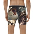 thumbnail image 4 of Salouo Western Cowboy Snake Ram Skull Pattern Men's Boxer Briefs, Soft & Breathable Underwear Elastic Waistband Briefs for Men,1-Pack, 4 of 7