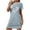 Light Blue, variant on HomeGardon Women's Sleepwear Nightgowns for Women,Fashion Print Medium Length Dress Oversized Short Nightgown Fashion Chest Print Short Sleeve Nightdress,S-XXL
