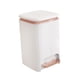 thumbnail image 4 of Papelera de baño, papelera de cocina con pedal y tapa tipo prensa, sencilla Blanco 12l, 4 of 9