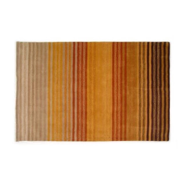 LS-RJ9 8 x 11 ft. Kavera 100 Percent Long Fiber Wool Hand Made Rug, Multicolor