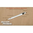 thumbnail image 3 of 10 White Twist Barrel Stylus Pens Pack - Plastic, Vibrant, Black Ink - Black, 3 of 5
