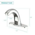 thumbnail image 7 of PROOX Single Hole Touchless Bathroom Faucet With Deck Plate, 7 of 7