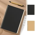 thumbnail image 6 of Nkmbld A5 Composition Notebook 120pages Coil Notebook Thickened Spirals Notebook with Simples Style for Work, Travel and Notes, Brown, 6 of 7