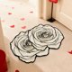 thumbnail image 3 of Decoraciones para San Valentín, adornos para San Valentín, regalos para San Valentín. Alfombra decorativa de 23,6 x 15,7 pulgadas para San Valentín, alfombra de flores, alfombra de diatomeas, alfombra, 3 of 5