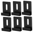 thumbnail image 4 of Hemoton 6Pcs Wall Mount Mirror Glass Clamp Bathroom Mirror Clips Glass Clip Shelf Support Brackets Holders, 4 of 8
