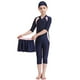 thumbnail image 5 of Traje de baño para niñas Traje de baño para niños Conjunto modesto de Burkini Natación Playa-Rosa-130 Sailing Electrónica, 5 of 5