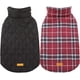 thumbnail image 1 of Kuoser Abrigo cálido para perros, chaqueta reversible, abrigo de invierno impermeable, ropa a cuadros de estilo británico, abrigos para clima frío, chaleco de nieve acogedor para perros pequeños, medi, 1 of 3