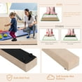 thumbnail image 5 of Gymax 7FT Folding Gymnastic Beam Portable Floor Balance Beam w/Handles for Gymnasts Brown, 5 of 9