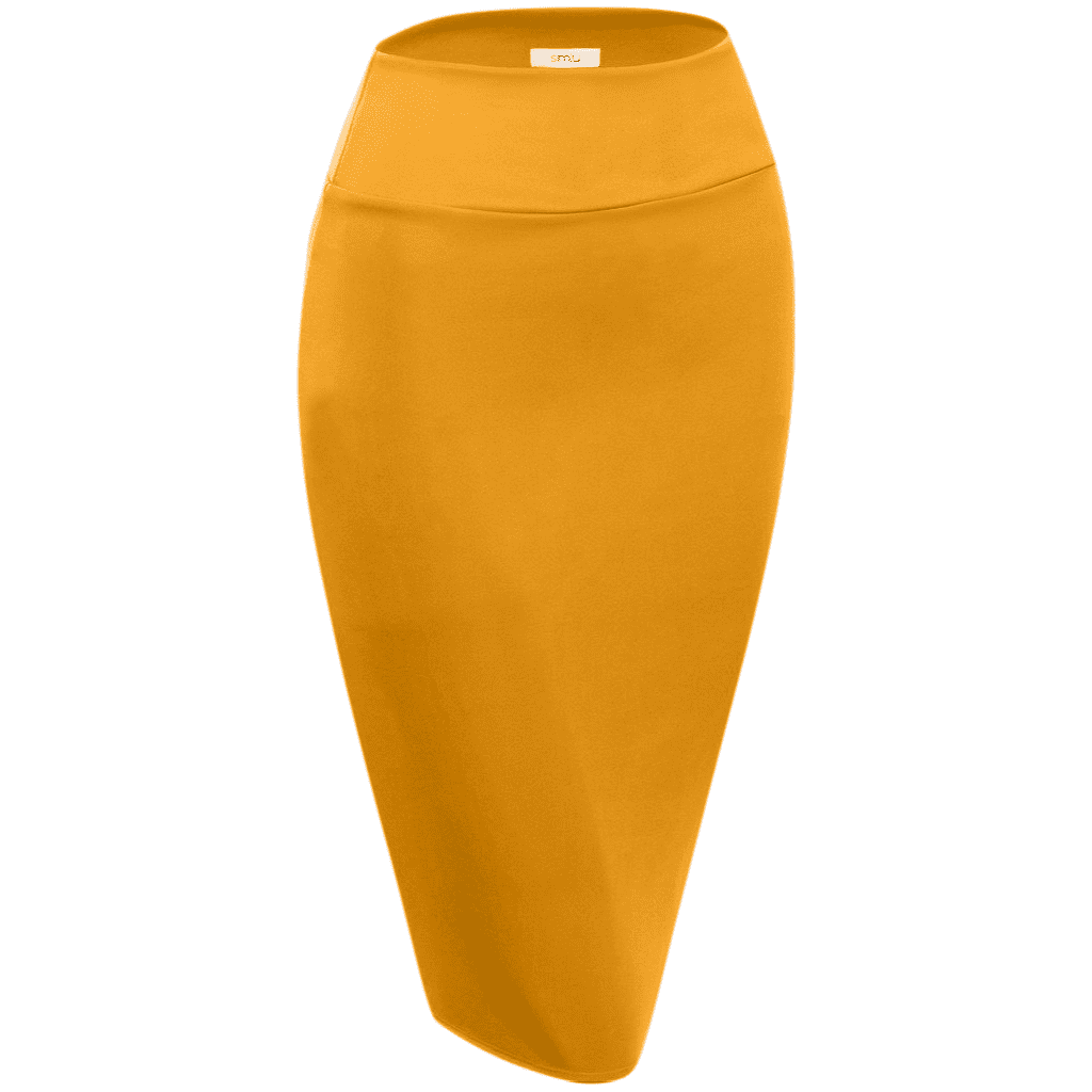 Womens Plus Size Pencil Skirts High Waisted Scuba Bodycon Midi Office Skirt  USA - Walmart.com