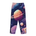 thumbnail image 5 of Daiia Planet Pastel Galaxy Women's Sleep Pant with Pockets and Drawstring,Pajama Pants-Medium, 5 of 9