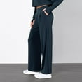 thumbnail image 6 of Wide Leg Modal Soft Pants For Women High Waisted with Pocket Yoga Pant Yoga Relaxed Bootcut Sweatpant Casual Stretch Trousers, 6 of 8