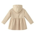 thumbnail image 2 of Baozhu Childrens Hooded Jacket Removable Cap Long Trench Coat For Kids Girl Autumn Winter Baby Outerwear Windbreaker Kids Clothing, 2 of 5