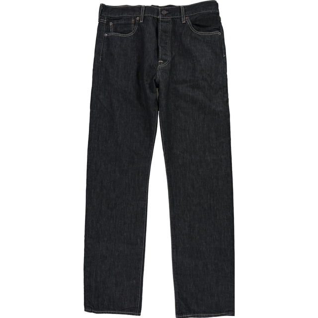 Levi's Mens Original 501 Regular Straight Leg Jeans, darkblue, 32W x 30L
