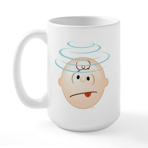 CafePress - Peanuts Charlie Brown Diz - 15 oz Ceramic Large White Novelty Mug