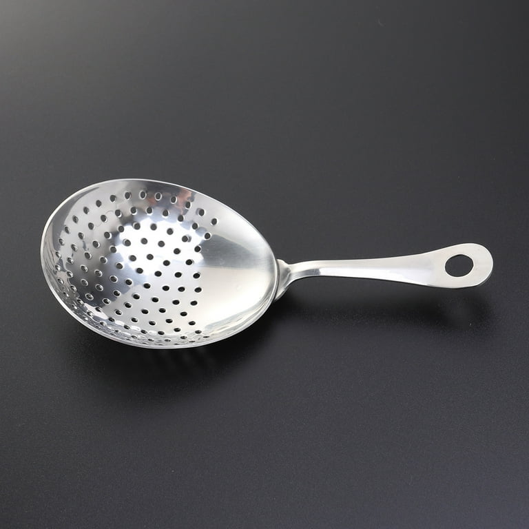 Mozentea 3 Strainer 3 Scoops Soup Ladle Colander Long Handle Steel Slotted Spoon Cooking