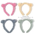 thumbnail image 2 of New Children Colorful Girls Bear Ears Hair Hoops Bear Ears Hairbands Hair Ornament Plush Headband ROSE RED, 2 of 7