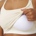 thumbnail image 5 of AherBiu Workout Tank Tops for Women Low Cut Cowl Neck Crossover Racerback Cropped Athletic Tshirt with Built in Bra, 5 of 7