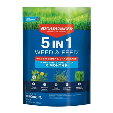 BioAdvanced 5-in-1 Weed and Feed 24 LBS