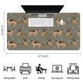 thumbnail image 5 of Long Mouse Pads for Desk,German Shepherd Dog and Footprint Desk Mats on Top Of Desks, Desk Mouse Pad Extra Large with 3mm Non-Slip Base and Stitched Edge for Gaming,Office,Work,Home 47.3"x23.6", 5 of 6