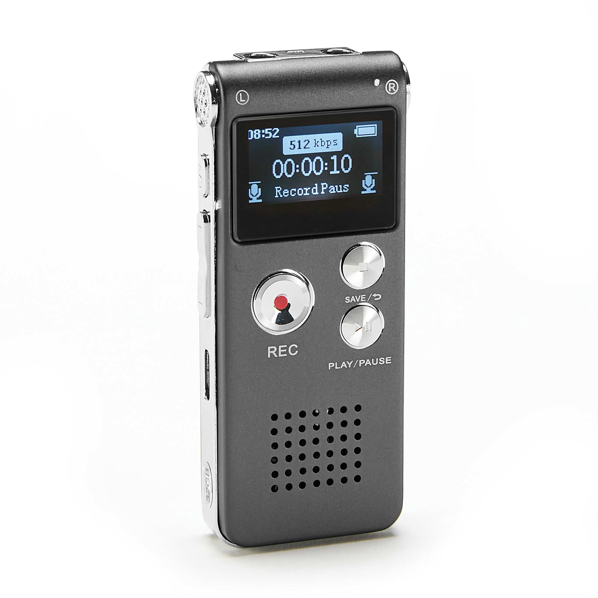 Jobar Compact Digital Voice Recorder - 32GB