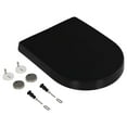 thumbnail image 6 of vidaXL Black Square Soft-Close Toilet Seat with Quick-Release Design, 6 of 33