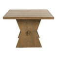 thumbnail image 4 of Furniture of America Reymo 78" Trestle Dining Table, Rustic Oak, 4 of 8