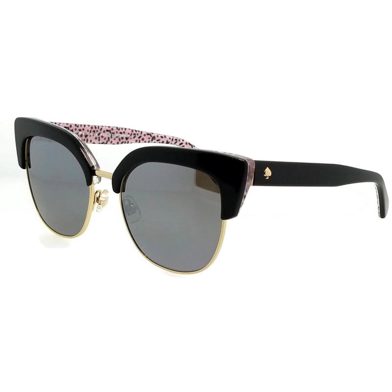 Kate Spade Karri/S Metal Womens Square Sunglasses Black Pattern Red 53mm Adult