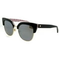thumbnail image 3 of Kate Spade Karri/S Metal Womens Square Sunglasses Black Pattern Red 53mm Adult, 3 of 6