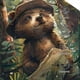 thumbnail image 3 of Fotbe Jungle Hat Bear Gorro Clásico de Béisbol, Gorra Ajustable con Broche Snapback, Gorro de Exterior de Algodón Suave, 3 of 6