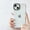 Clear with White Frame, variant on for iPhone 15 Phone Case, Neon Clear Fluorescent Transparent Case,Soft Slim Bumper Protective Case for iPhone 15 6.1 Inch - Clear with White Frame