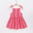 thumbnail image 2 of YanHoo Toddler Girls Sleeveless Dresses 2024 Summer Clothes Adjustable Shoulder Straps Floral Tutu Dress Baby Summer Outfits Princess Sundress 9M-5Y, 2 of 8