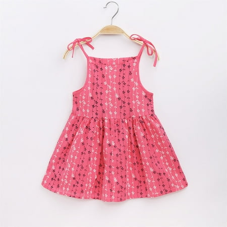 

GERsome Toddler Kids Girls Princess Dress Floral Casual Dress Girls Party Dres