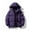 Purple, variant on Puffer Jacket for Women Winter Warm Hooded Coat Thick Quilted Outerwear Zip Up Long Sleeve Lightweight Down Coats