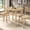 Natural, variant on Light Brown Tropical Wood - Versatile Drop Leaf Extension - Breakfast Nook - Compact Setup for Casual Dining