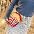 thumbnail image 5 of Fun Popcorn Shaped Crossbody Bag for Parties, Lightweight and Compact Purse with Zipper Pocket, Unique Fashion Accessory for Special Occasions, 5 of 9