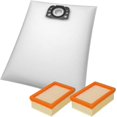 thumbnail image 1 of ZHAOCHENG 10 bolsas para polvo + 2 filtros planos plisados para Kärcher WD4, WD5, WD6, MV4, MV5, MV6, alternativa a KFI 487+ KFI 4410, 2.863-006.0 + 2.863-005.0, 1 of 5