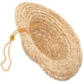 thumbnail image 4 of WORGEOUS Sombrero de paja para niños 31 cm de tejido al aire libre Sombrero de paja de la playa Decoración de la fiesta occidental, 4 of 8
