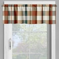 thumbnail image 4 of Ambesonne Autumn Plaid Window Valance, Buffalo Tartan Pattern, 54" X 12", Cinnamon Camel Ivory, 4 of 5