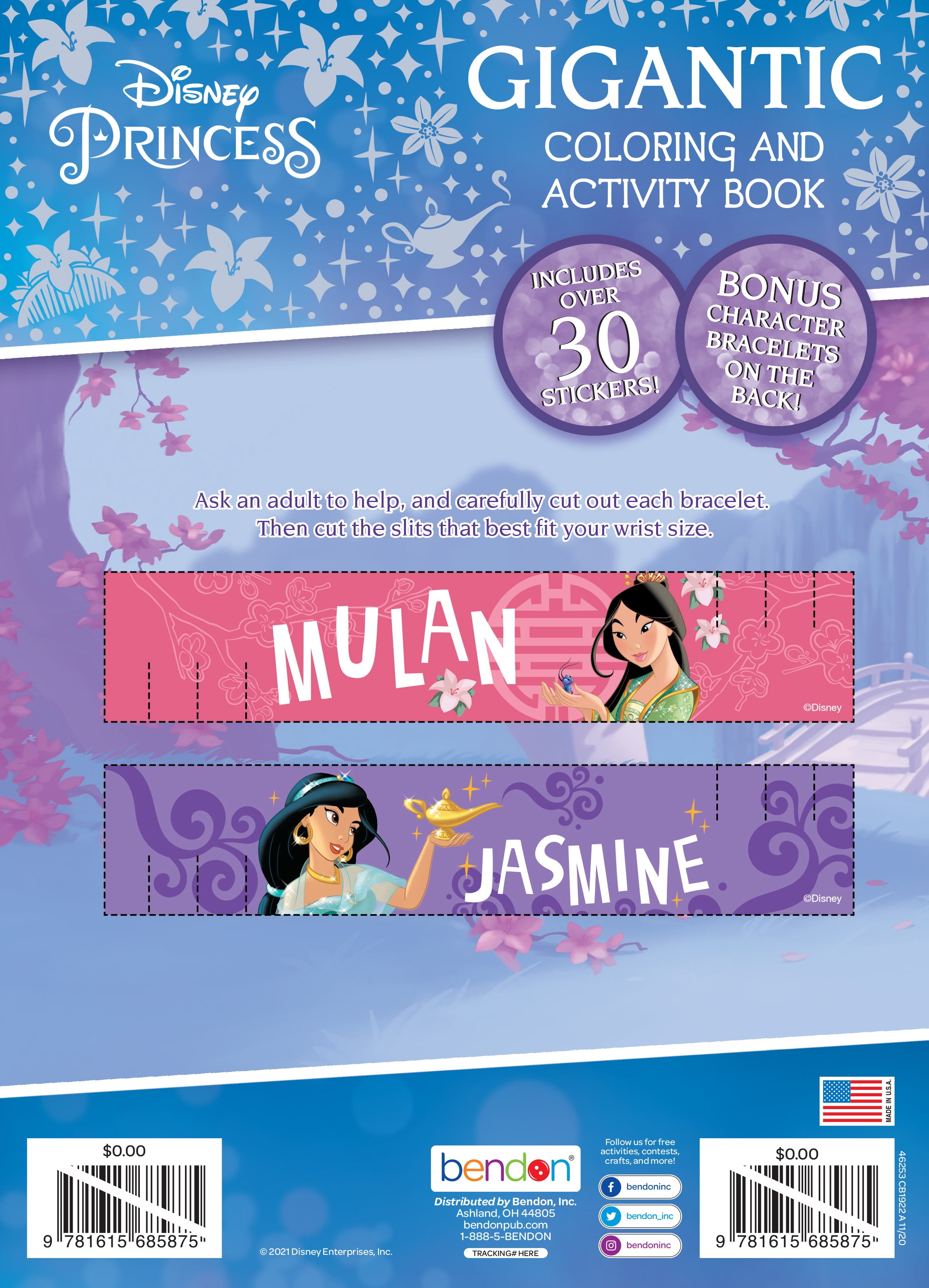 Disney Princess 192-Page Coloring and Activity Book, by Bendon