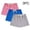 Pink, variant on DJDLJWCJ 3-Pack Cotton Girls Shorts Casual Elastic Waisted Baggy Shorts Lightweight Comfortable Shorts Breathable Summer Shorts Multipack B Red Size 4T