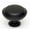 Matte Black, variant on Alno A1146 Knobs 1-1/2" Round Rustic Lipped Solid Brass Mushroom Cabinet Knob / Drawer