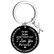 thumbnail image 1 of Llaveros para mujer, llavero de billetera, llavero de auto, llavero DIY para mi hijo, llavero de acero inoxidable negro con apellido de 26 letras, 2,5 cm, decoraciones de moda, 1 of 2