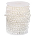 thumbnail image 2 of Guirnalda de hilos de perlas artificiales hechas a mano, carrete de cuentas, manualidades DIY Blanco, 2 of 9